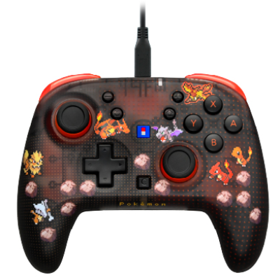 預購 Hori Pokemon Pixel -赤- Turbo for Nintendo Switch 2 有線控制器 NSX-228